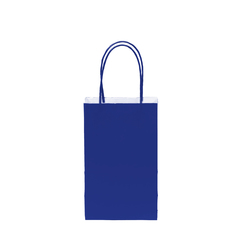 12CT SOLID ROYAL BLUE KRAFT BAG 