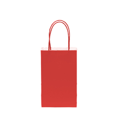 12CT SOLID RED KRAFT BAG 