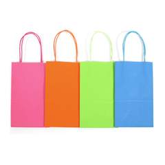  ASSORTED NEON COLOR KRAFT BAG 