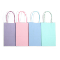  ASSORTED PASTEL COLOR KRAFT BAG 